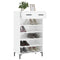 vidaXL Shoe Cabinet High Gloss White 60x35x105 cm Engineered Wood