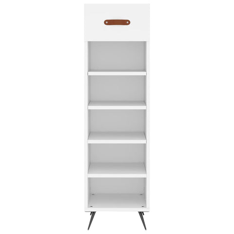 vidaXL Shoe Cabinet White 30x35x105 cm Engineered Wood