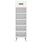 vidaXL Shoe Cabinet White 30x35x105 cm Engineered Wood