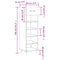 vidaXL Shoe Cabinet White 30x35x105 cm Engineered Wood