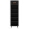 vidaXL Shoe Cabinet Black 30x35x105 cm Engineered Wood