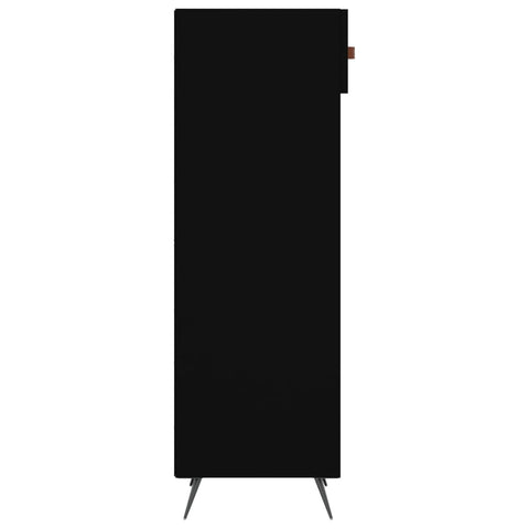 vidaXL Shoe Cabinet Black 30x35x105 cm Engineered Wood