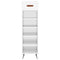 vidaXL Shoe Cabinet High Gloss White 30x35x105 cm Engineered Wood