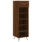 vidaXL Shoe Cabinet Brown Oak 30x35x105 cm Engineered Wood