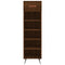 vidaXL Shoe Cabinet Brown Oak 30x35x105 cm Engineered Wood