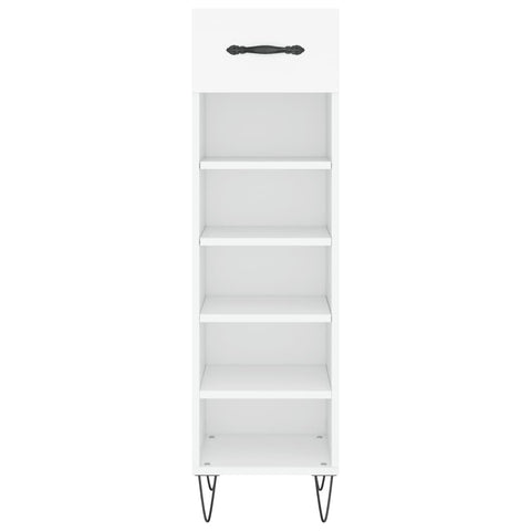 vidaXL Shoe Cabinet White 30x35x105 cm Engineered Wood