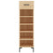 vidaXL Shoe Cabinet Sonoma Oak 30x35x105 cm Engineered Wood