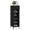 vidaXL Shoe Cabinet Black 30x35x105 cm Engineered Wood