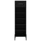 vidaXL Shoe Cabinet Black 30x35x105 cm Engineered Wood