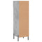 vidaXL Shoe Cabinet Concrete Grey 30x35x105 cm Engineered Wood