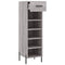 vidaXL Shoe Cabinet Grey Sonoma 30x35x105 cm Engineered Wood