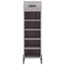 vidaXL Shoe Cabinet Grey Sonoma 30x35x105 cm Engineered Wood