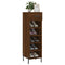 vidaXL Shoe Cabinet Brown Oak 30x35x105 cm Engineered Wood