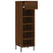 vidaXL Shoe Cabinet Brown Oak 30x35x105 cm Engineered Wood