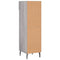 vidaXL Shoe Cabinet Grey Sonoma 30x35x105 cm Engineered Wood
