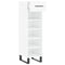 vidaXL Shoe Cabinet High Gloss White 30x35x105 cm Engineered Wood