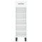 vidaXL Shoe Cabinet High Gloss White 30x35x105 cm Engineered Wood
