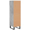 vidaXL Shoe Cabinet Concrete Grey 30x35x105 cm Engineered Wood