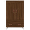 vidaXL Highboard Brown Oak 69.5x31x115 cm Engineered Wood