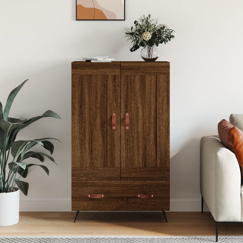 vidaXL Highboard Brown Oak 69.5x31x115 cm Engineered Wood