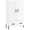 vidaXL Highboard High Gloss White 69.5x31x115 cm Engineered Wood