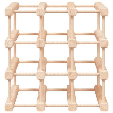 vidaXL Wine Rack for 12 Bottles 36x23x36 cm Solid Wood Pine