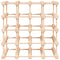vidaXL Wine Rack for 20 Bottles 46.5x23x46.5 cm Solid Wood Pine