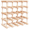 vidaXL Wine Rack for 20 Bottles 46.5x23x46.5 cm Solid Wood Pine