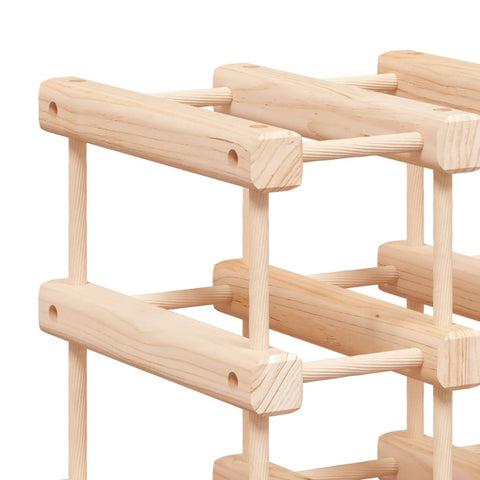 vidaXL Wine Rack for 42 Bottles 68.5x23x68.5 cm Solid Wood Pine