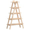 vidaXL 5-Tier Shelf A-shape 110x40x180.5 cm Solid Wood Pine