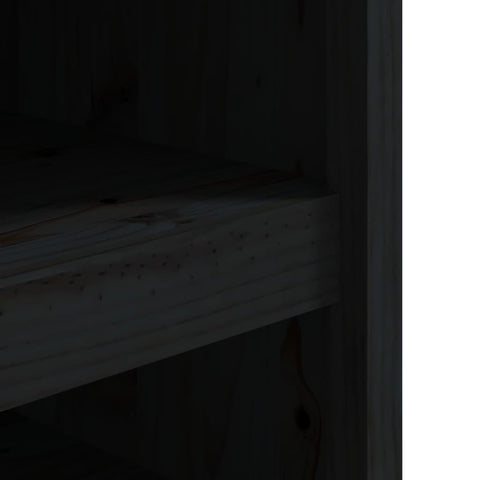 vidaXL Outdoor Kitchen Cabinet Black 106x55x64 cm Solid Wood Pine