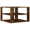vidaXL Coffee Table Smoked Oak 59.5x59.5x40 cm Engineered Wood