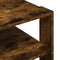 vidaXL Coffee Table Smoked Oak 59.5x59.5x40 cm Engineered Wood