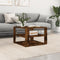 vidaXL Coffee Table Smoked Oak 59.5x59.5x40 cm Engineered Wood