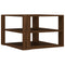 vidaXL Coffee Table Brown Oak 59.5x59.5x40 cm Engineered Wood