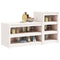 vidaXL Outdoor Kitchen Cabinets 2 pcs White Solid Wood Pine
