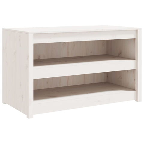 vidaXL Outdoor Kitchen Cabinets 2 pcs White Solid Wood Pine