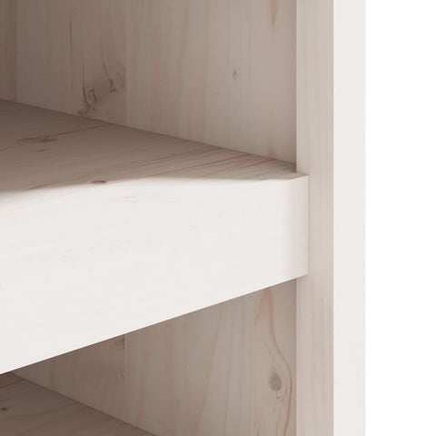 vidaXL Outdoor Kitchen Cabinets 2 pcs White Solid Wood Pine