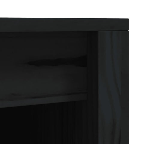 vidaXL Outdoor Kitchen Cabinets 2 pcs Black Solid Wood Pine