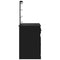 vidaXL Dressing Table with LED Lights Black 90x42x132.5 cm