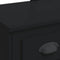 vidaXL Dressing Table with LED Lights Black 90x42x132.5 cm