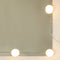 vidaXL Dressing Table with LED Lights Black 90x42x132.5 cm