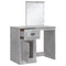 vidaXL Dressing Table with LED Lights Concrete Grey 90x42x132.5 cm