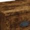 vidaXL Dressing Table with LED Lights Smoked Oak 90x42x132.5 cm