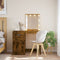 vidaXL Dressing Table with LED Lights Smoked Oak 90x42x132.5 cm