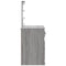 vidaXL Dressing Table with LED Lights Grey Sonoma 90x42x132.5 cm