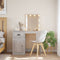 vidaXL Dressing Table with LED Lights Grey Sonoma 90x42x132.5 cm