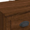 vidaXL Dressing Table with LED Lights Brown Oak 90x42x132.5 cm