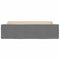 vidaXL Bed Drawers 2 pcs Dark Grey Engineered Wood and Fabric