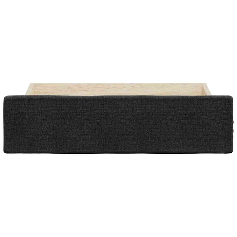 vidaXL Bed Drawers 2 pcs Black Engineered Wood and Fabric